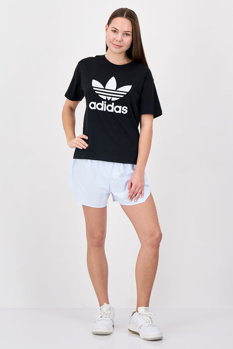 adidas Originals Women Sportswear Fit Short Sleeve Outdoor T-Shirt, Black - Image 4